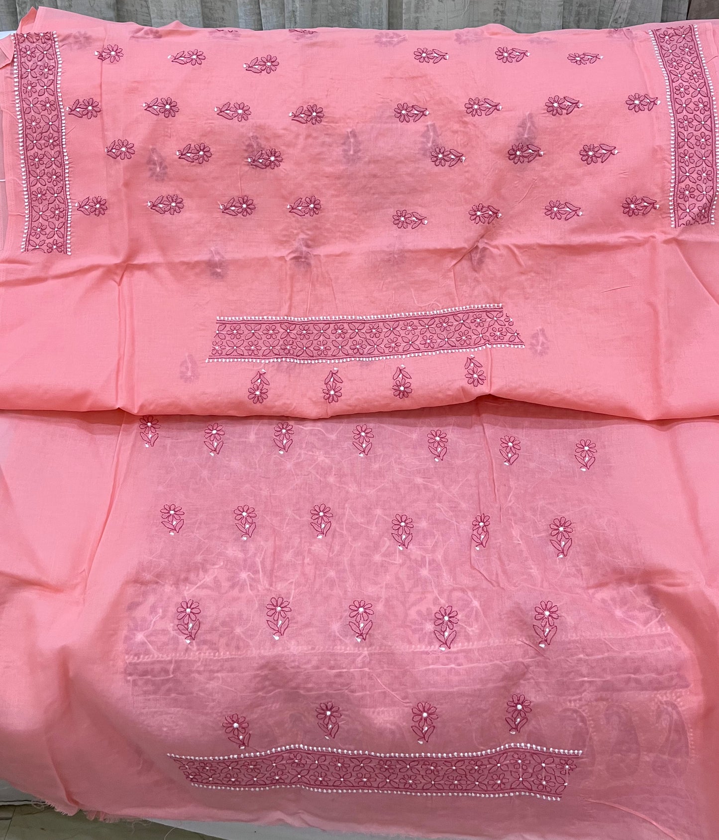 Lucknowi cotton dress material || C66