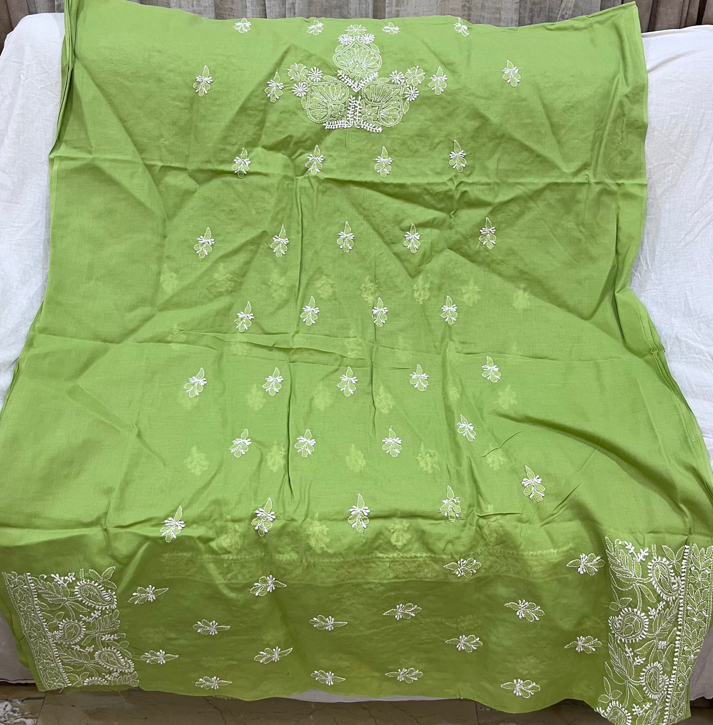 Lucknowi cotton dress material || C63