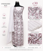 Cotton Chikankari dress material
