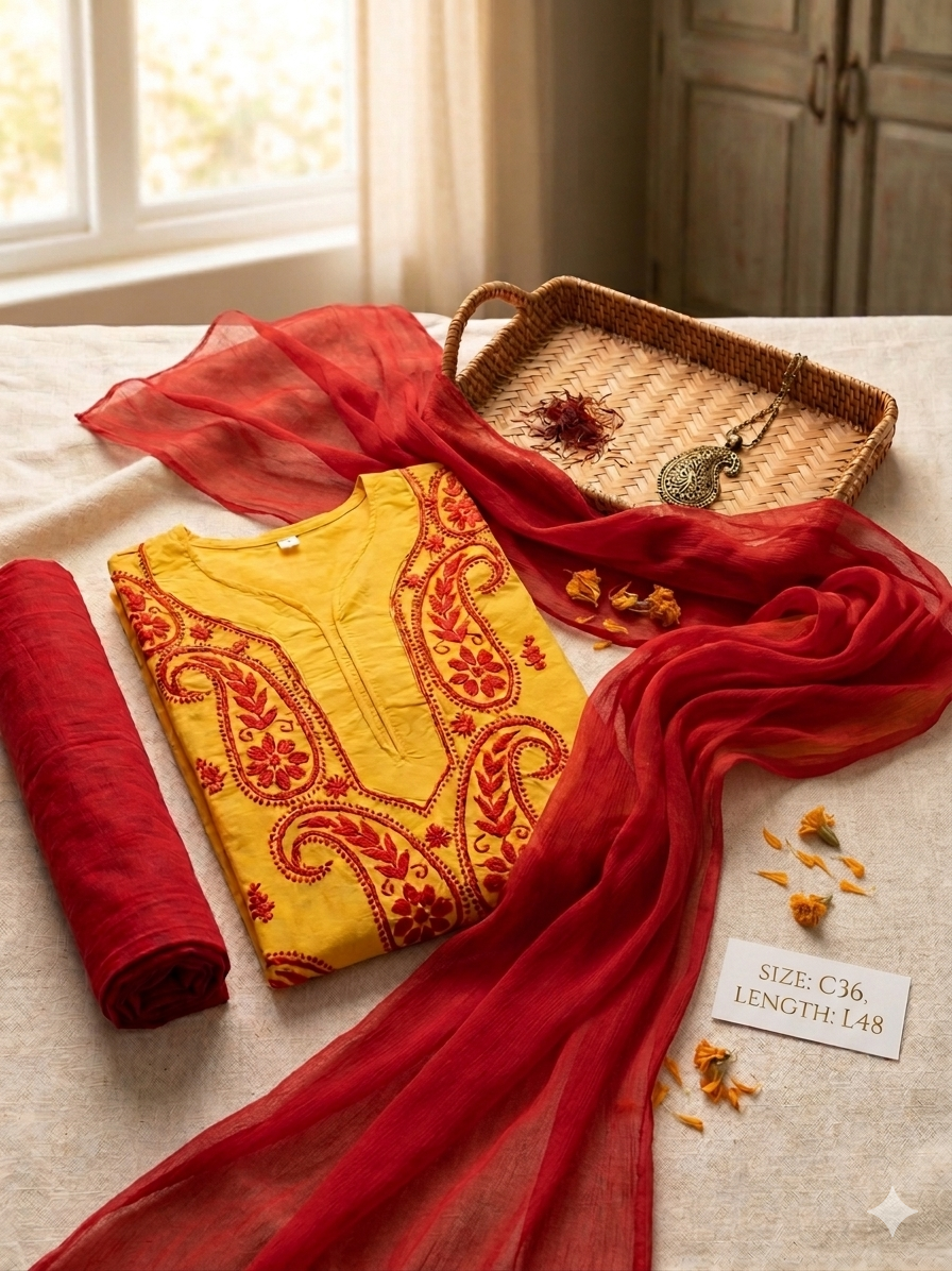 Lucknowi cotton kurti || Cot97