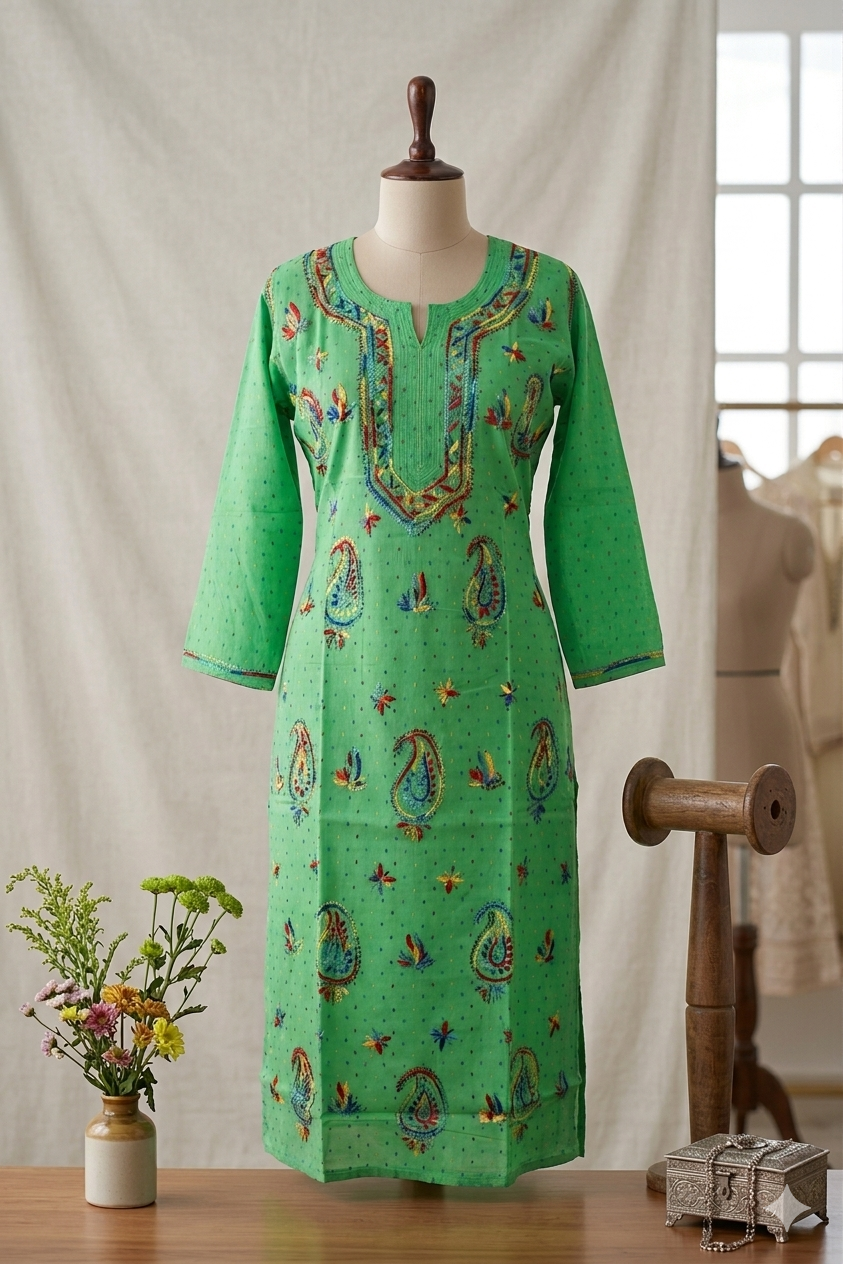Lucknowi cotton kurti || Cot68 (ck80)