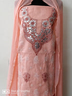 Cotton Chikankari dress material