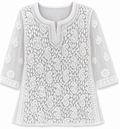 Lucknowi georgette short top || LGST06