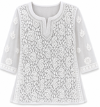 Lucknowi georgette short top || LGST06