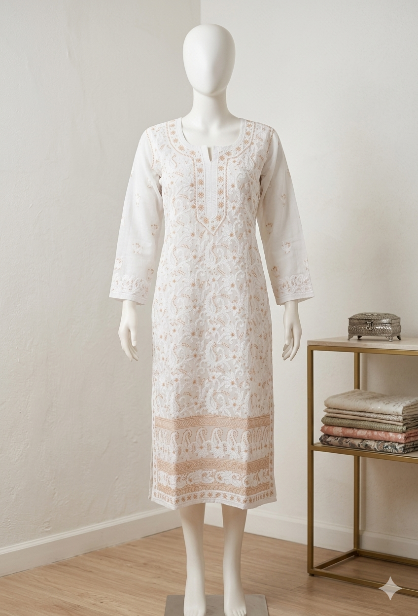 Lucknowi cotton kurti || Ck030