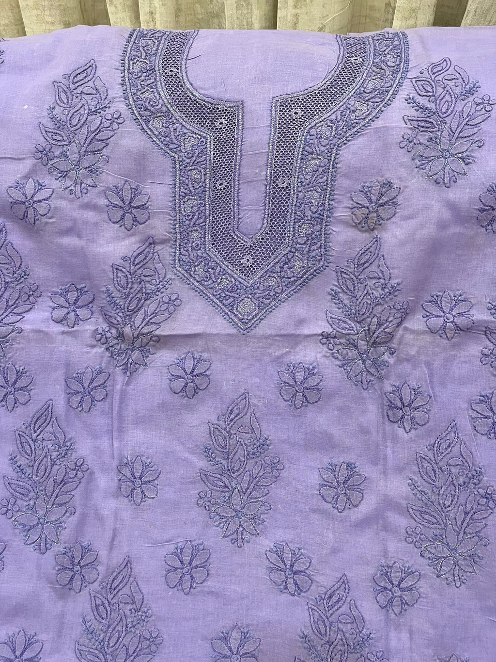 Cotton Chikankari dress material
