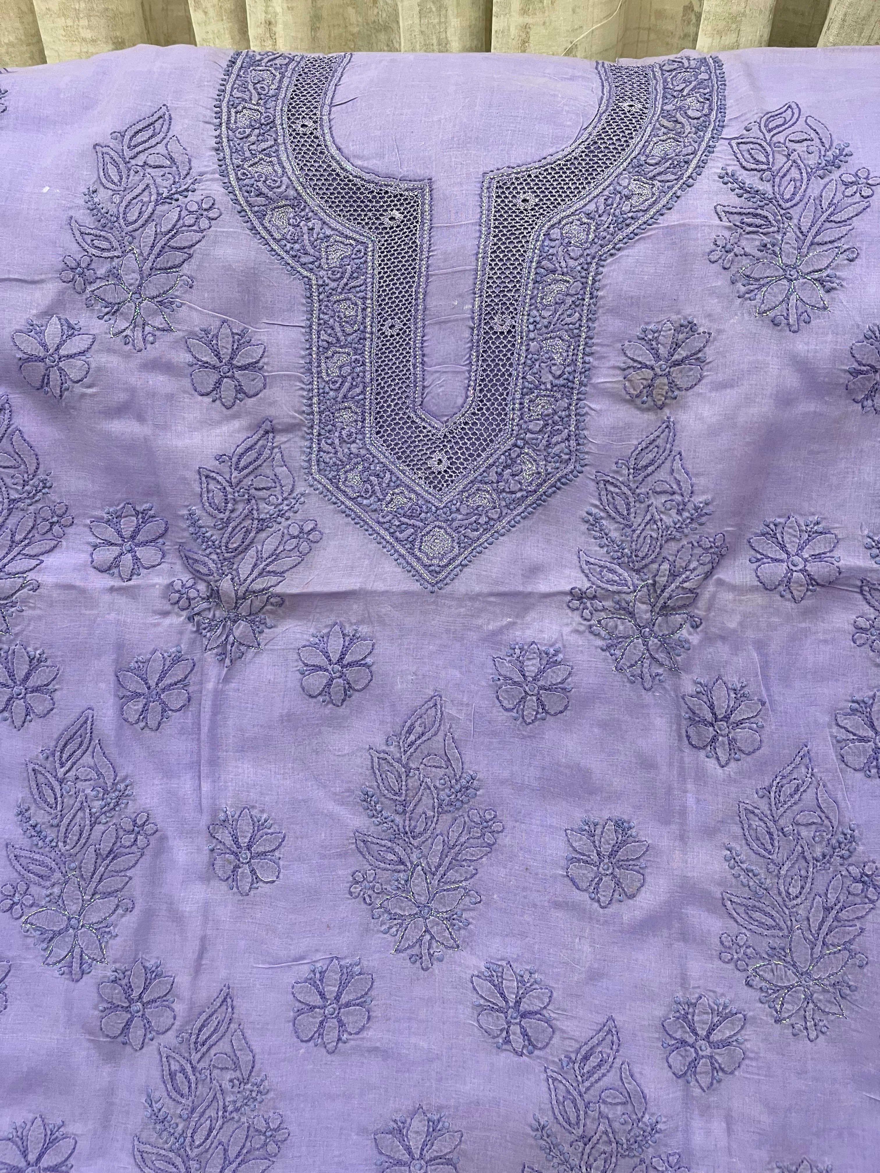 Cotton Chikankari dress material