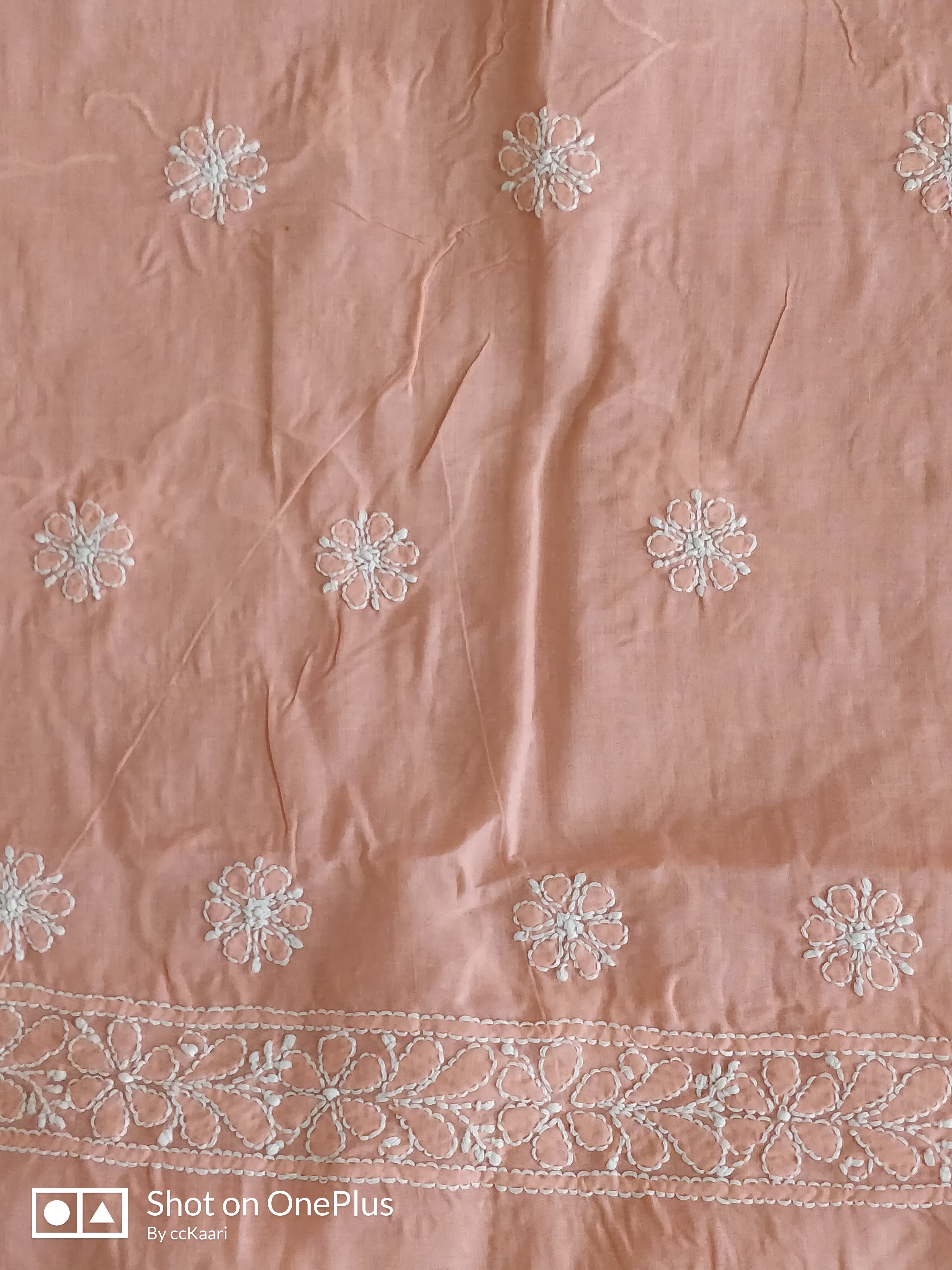 Cotton Chikankari dress material