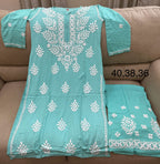 Lucknowi rayon kurti set