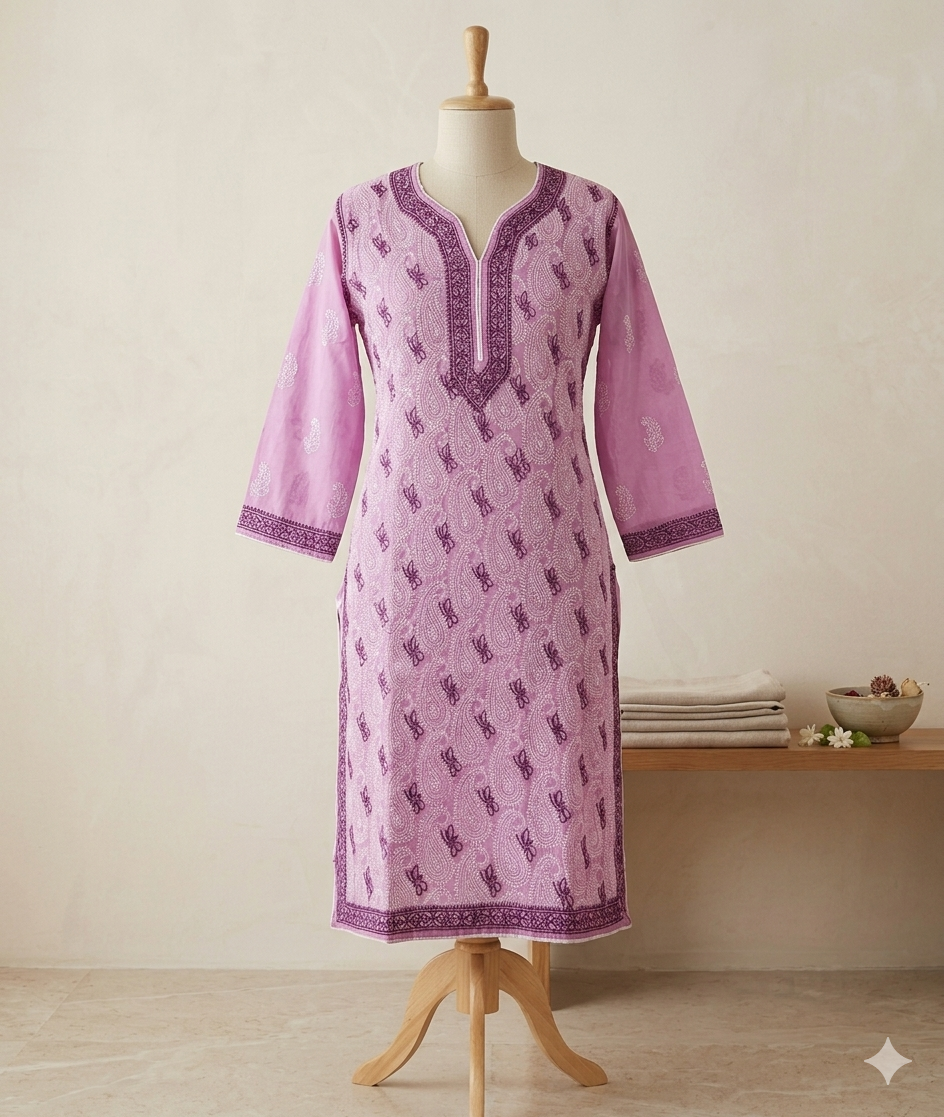 Lucknowi cotton kurti || Cot14