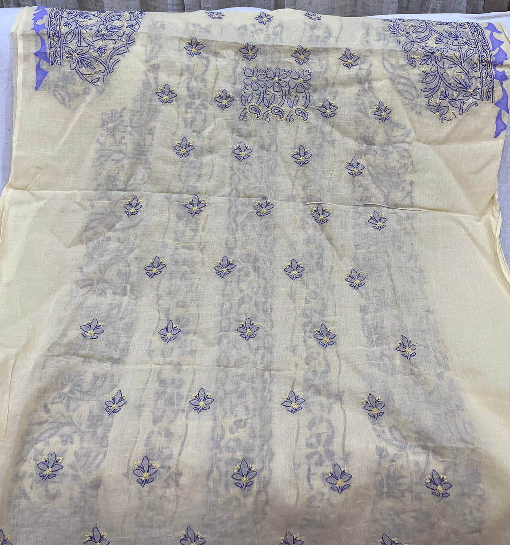 Cotton Chikankari dress material