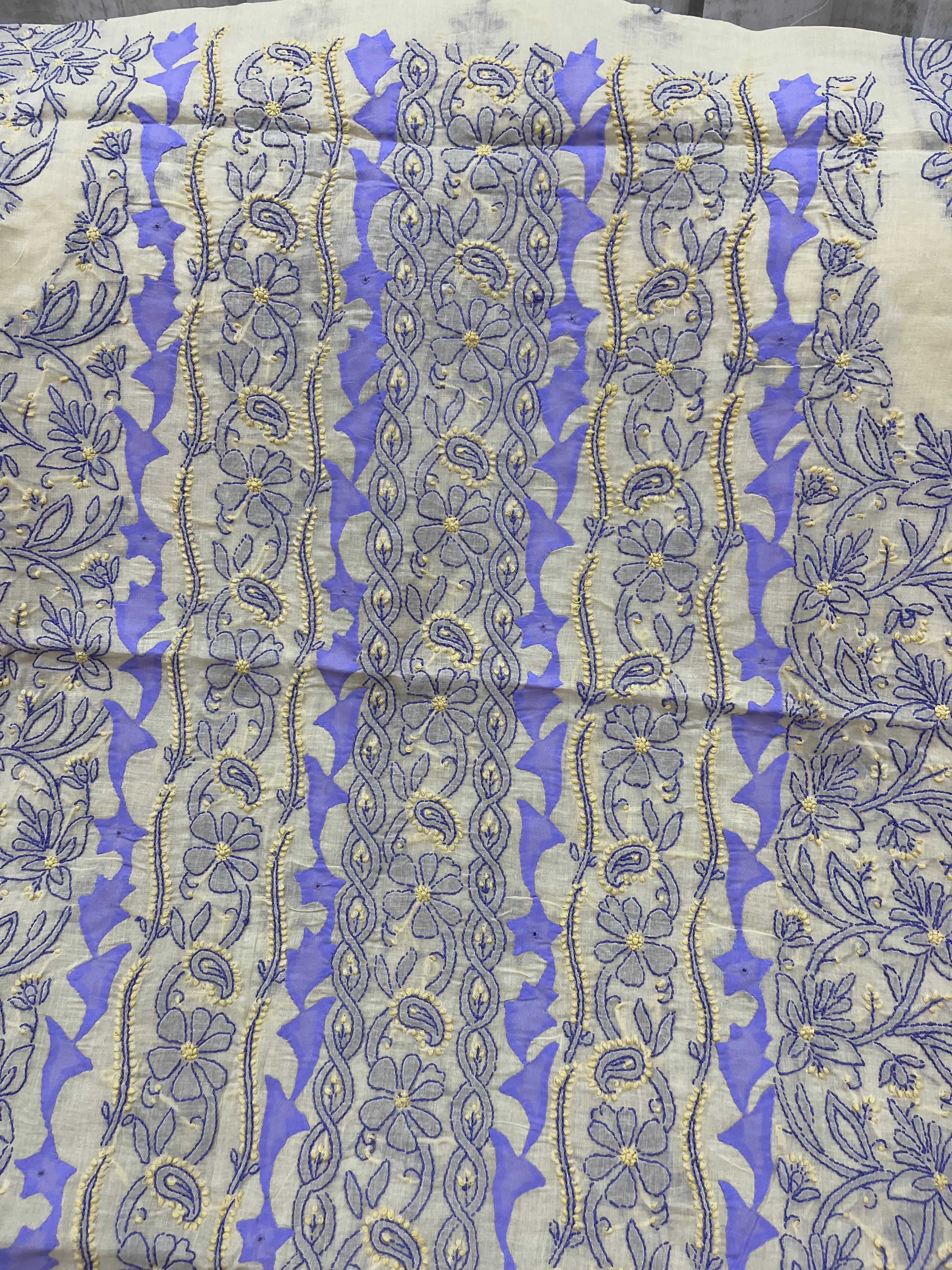 Cotton Chikankari dress material