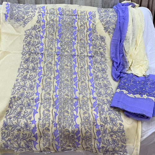 Cotton Chikankari dress material