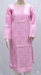 Lucknowi cotton gotta patti kurti || C228