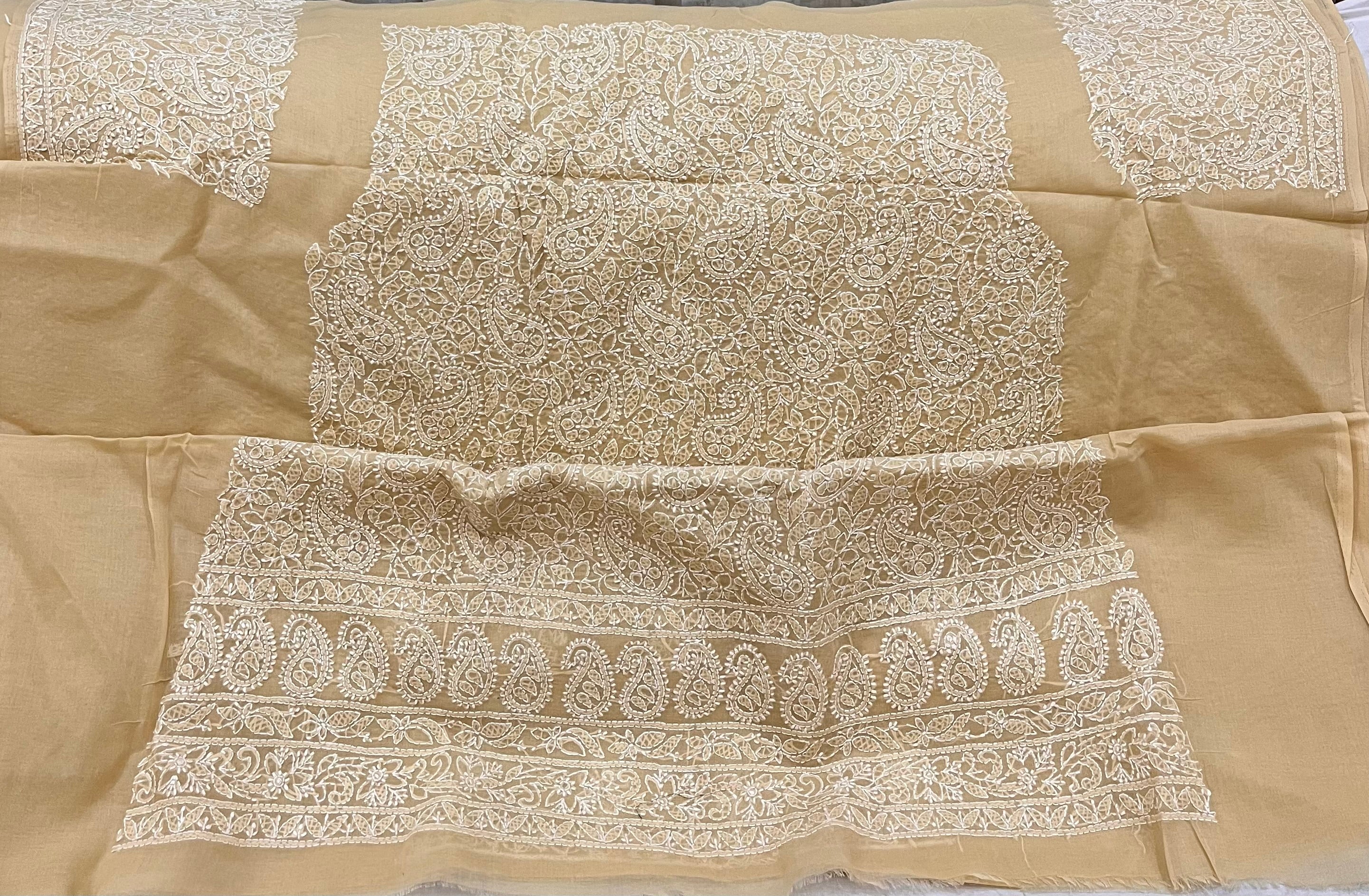 Cotton Chikankari dress material
