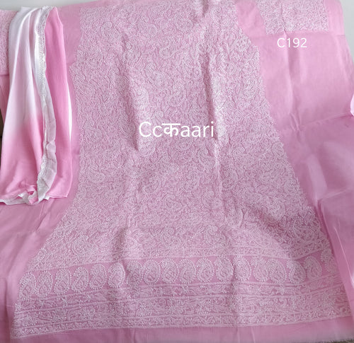 Cotton Chikankari dress material