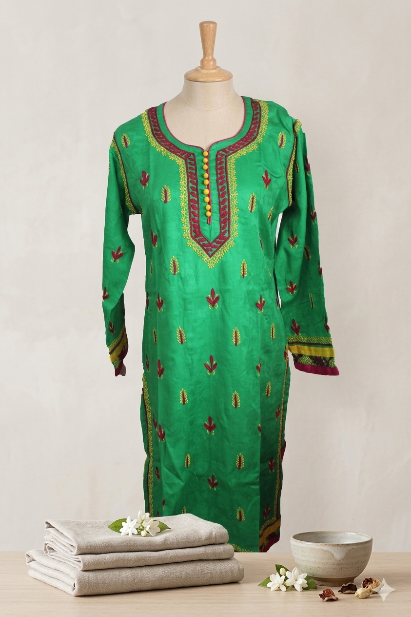 Lucknowi cotton kurti || Cot11 (cc15)