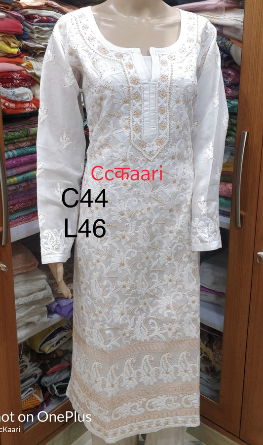 Lucknowi cotton kurti || Ck030