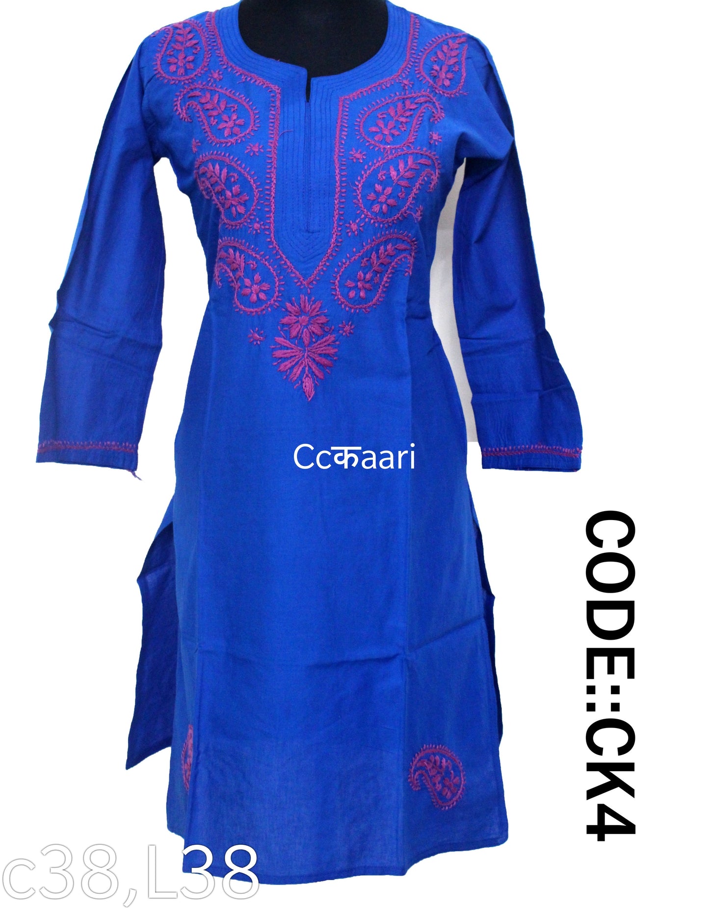 Lucknowi cotton kurti || Cot94,95 (ck4)