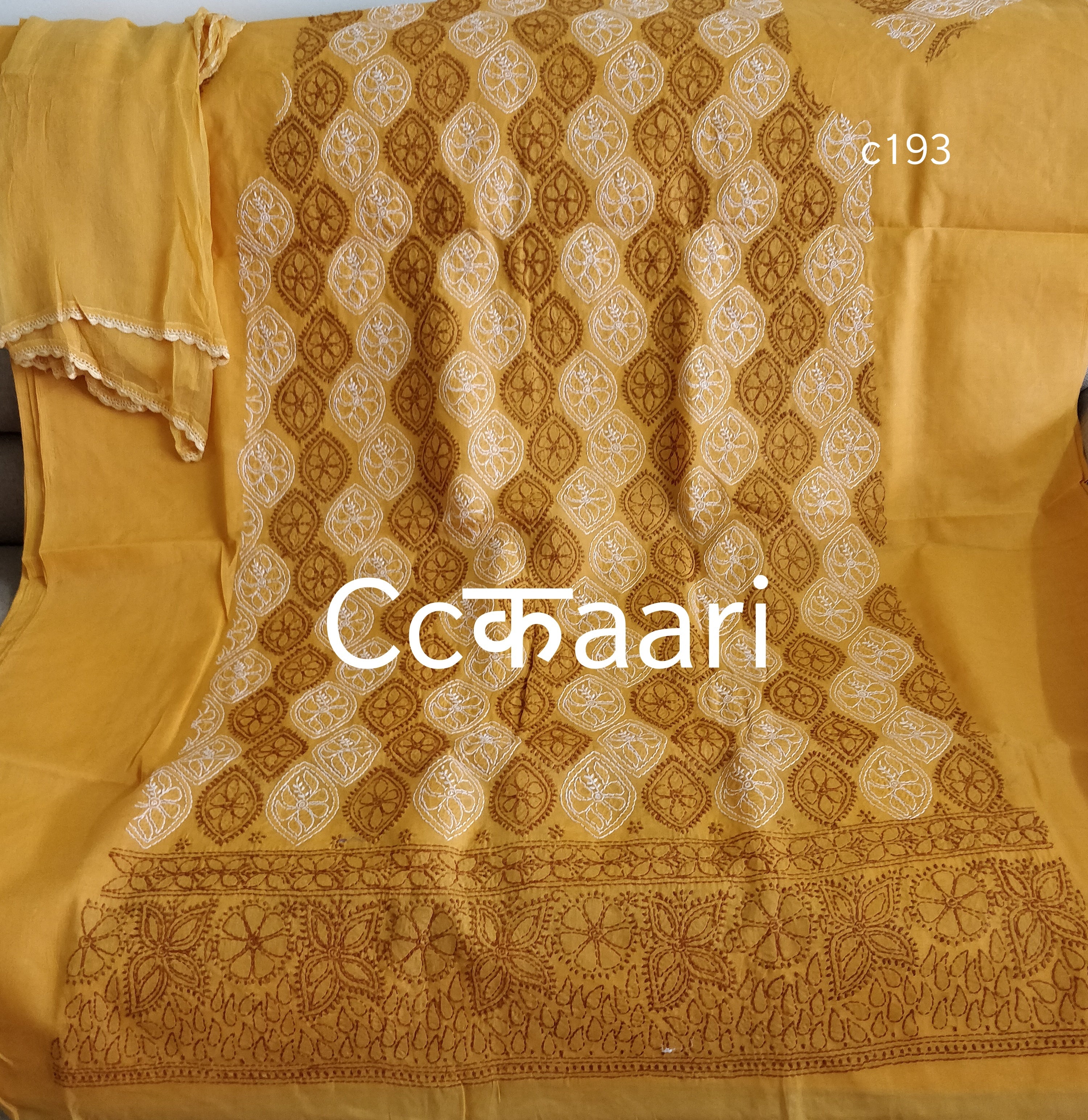 Cotton Chikankari dress material