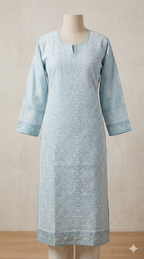 Lucknowi cotton kurti || C280