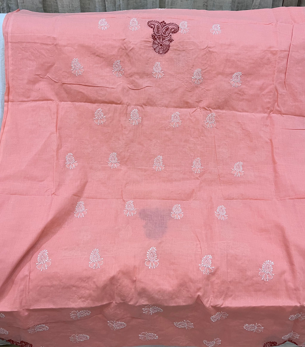 Cotton Chikankari dress material