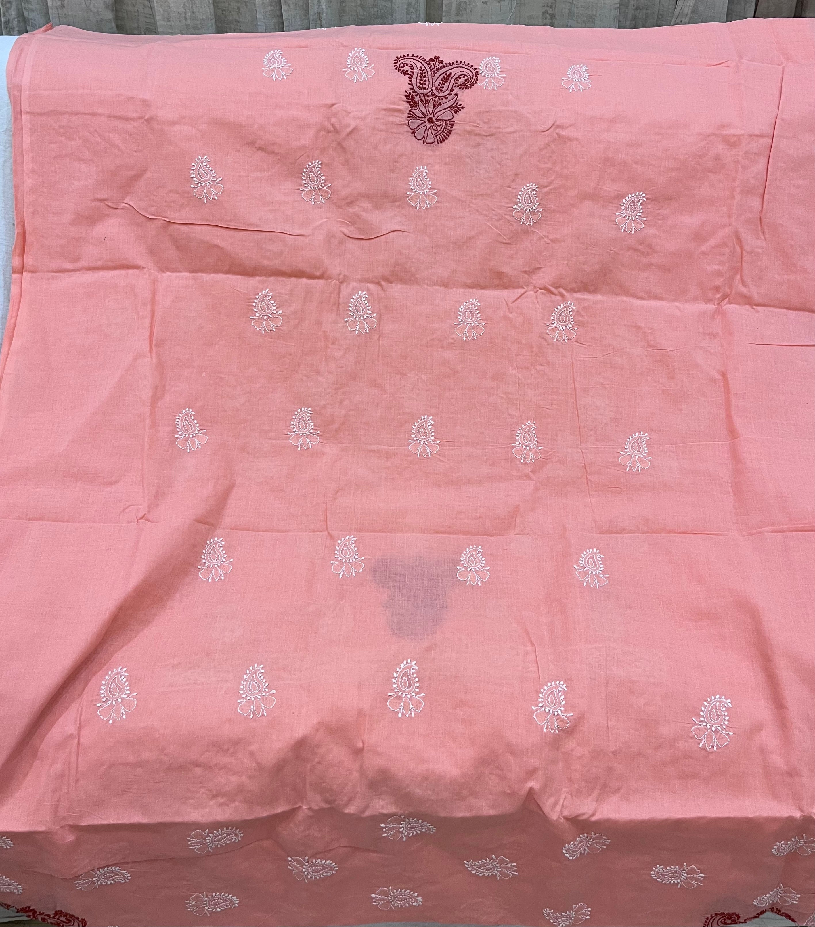 Cotton Chikankari dress material