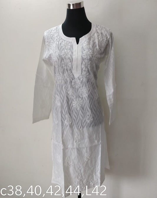 Lucknowi cotton kurti || C212