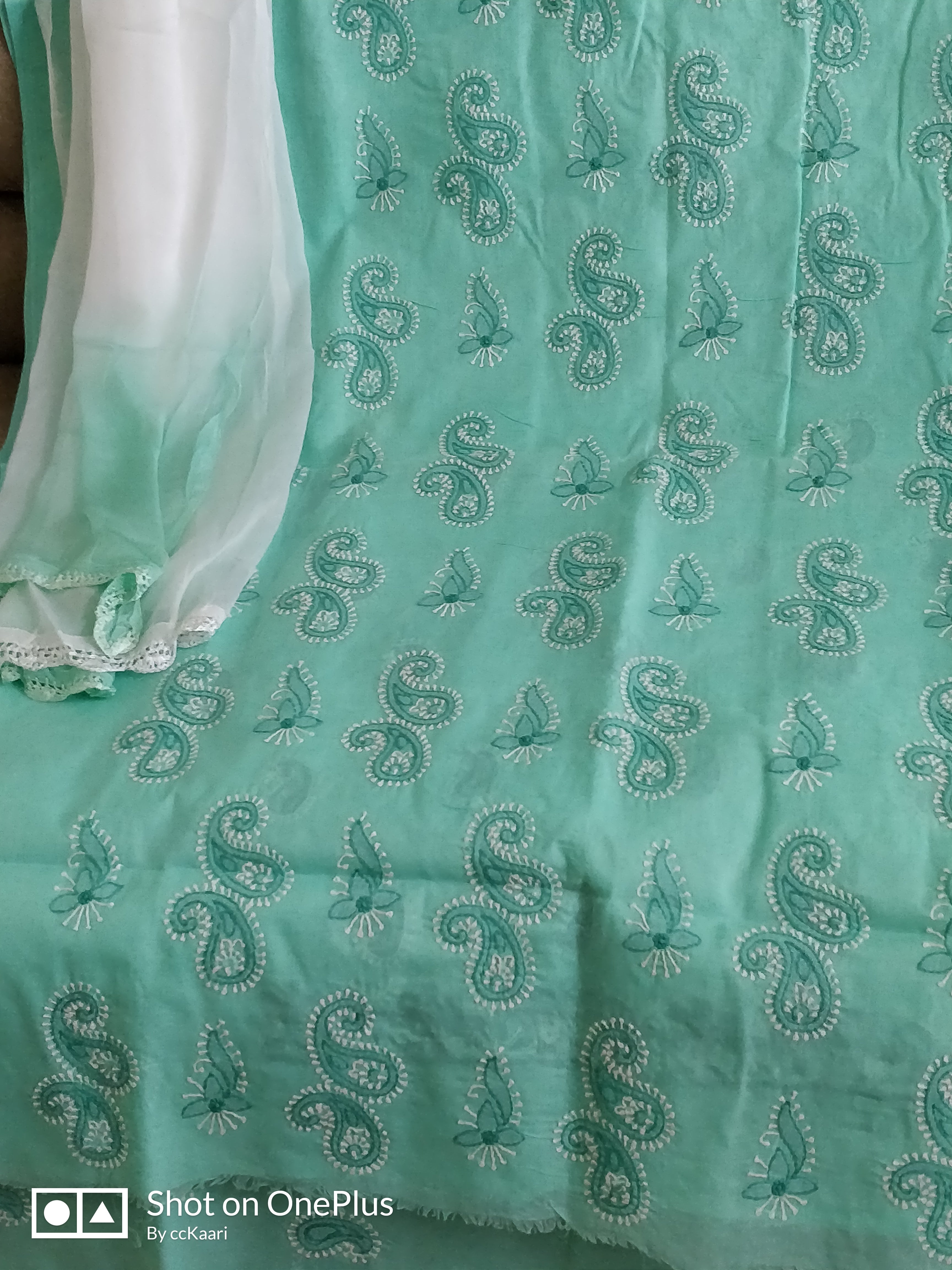 Cotton Chikankari dress material