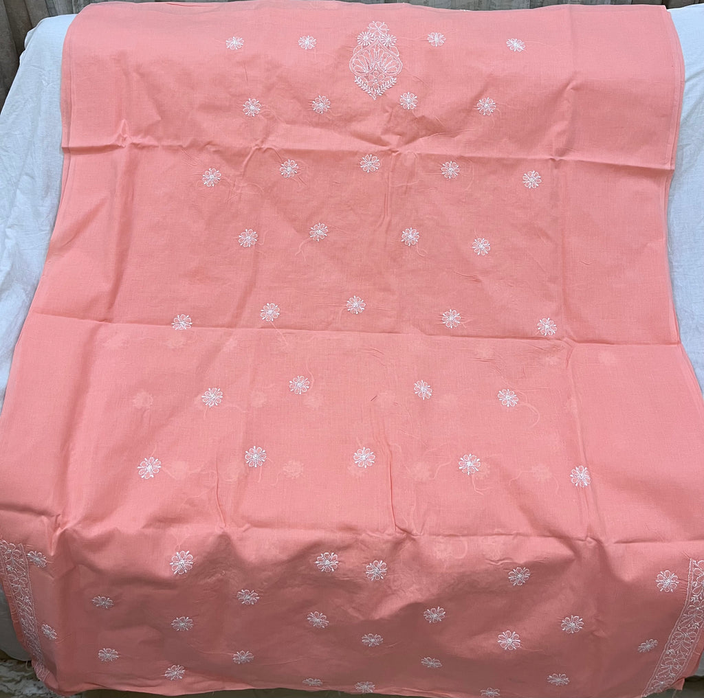 Cotton Chikankari dress material