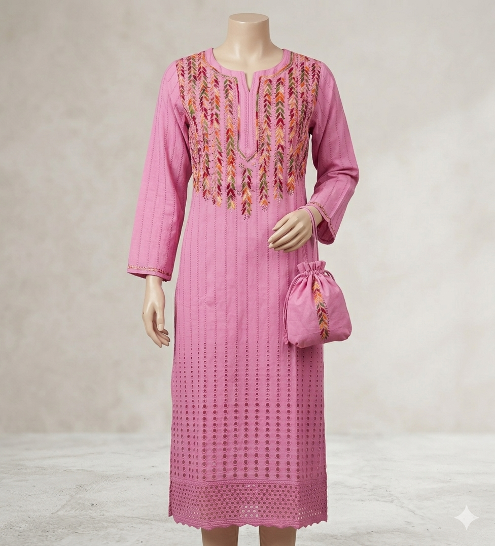 Lucknowi cotton kurti || C277,278,279