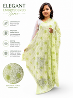Chikankari Georgette dupatta /kurti piece TD004