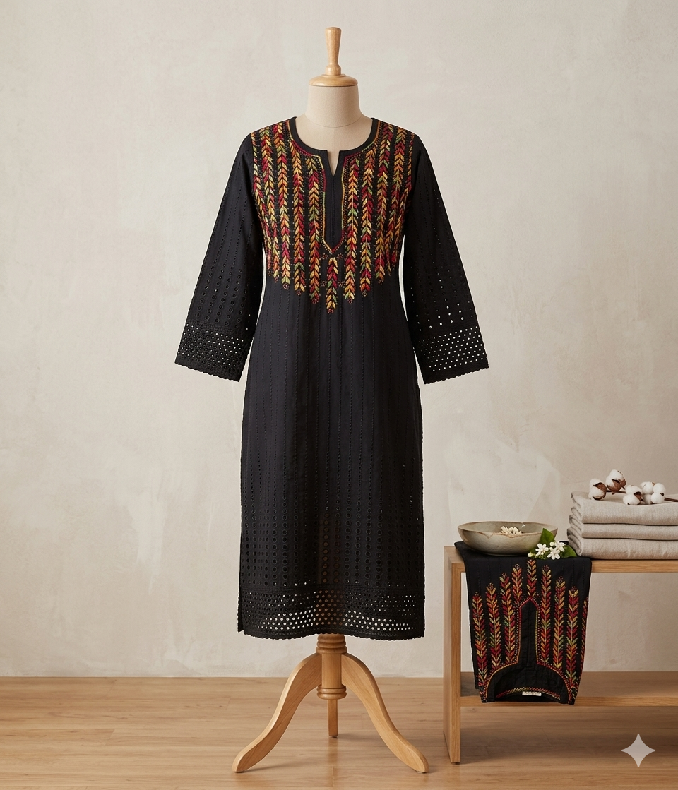 Lucknowi cotton kurti || C274,275