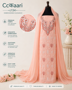 Cotton Chikankari dress material