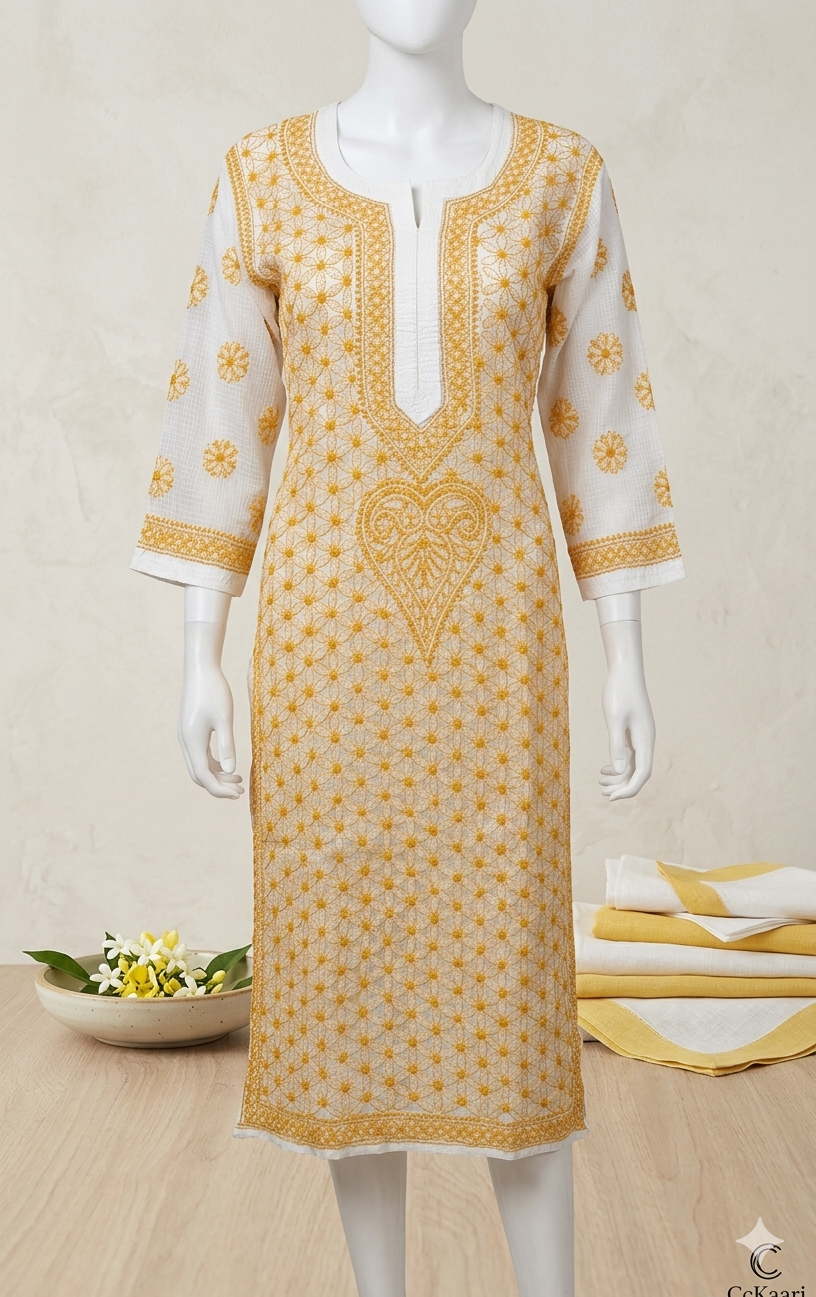 Lucknowi kota doriya kurti || C261