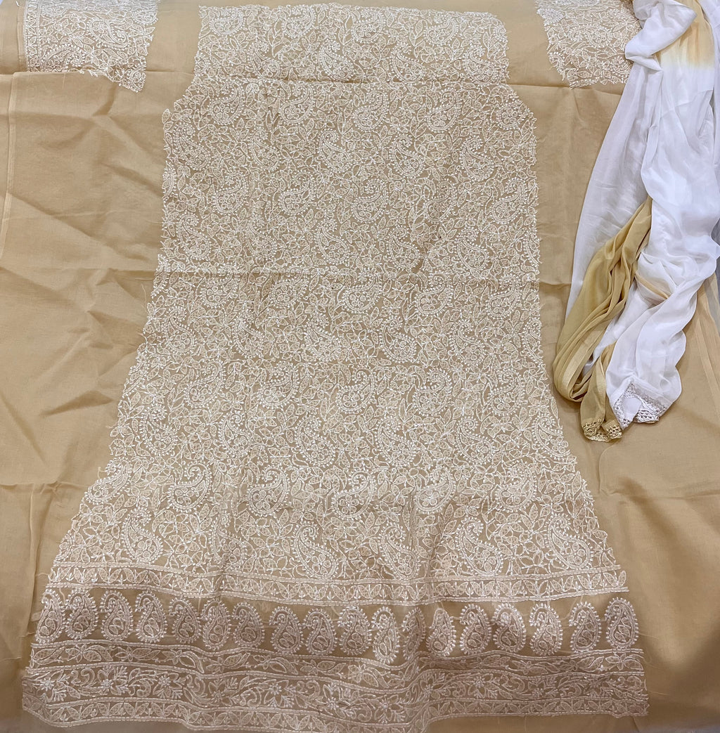 Cotton Chikankari dress material