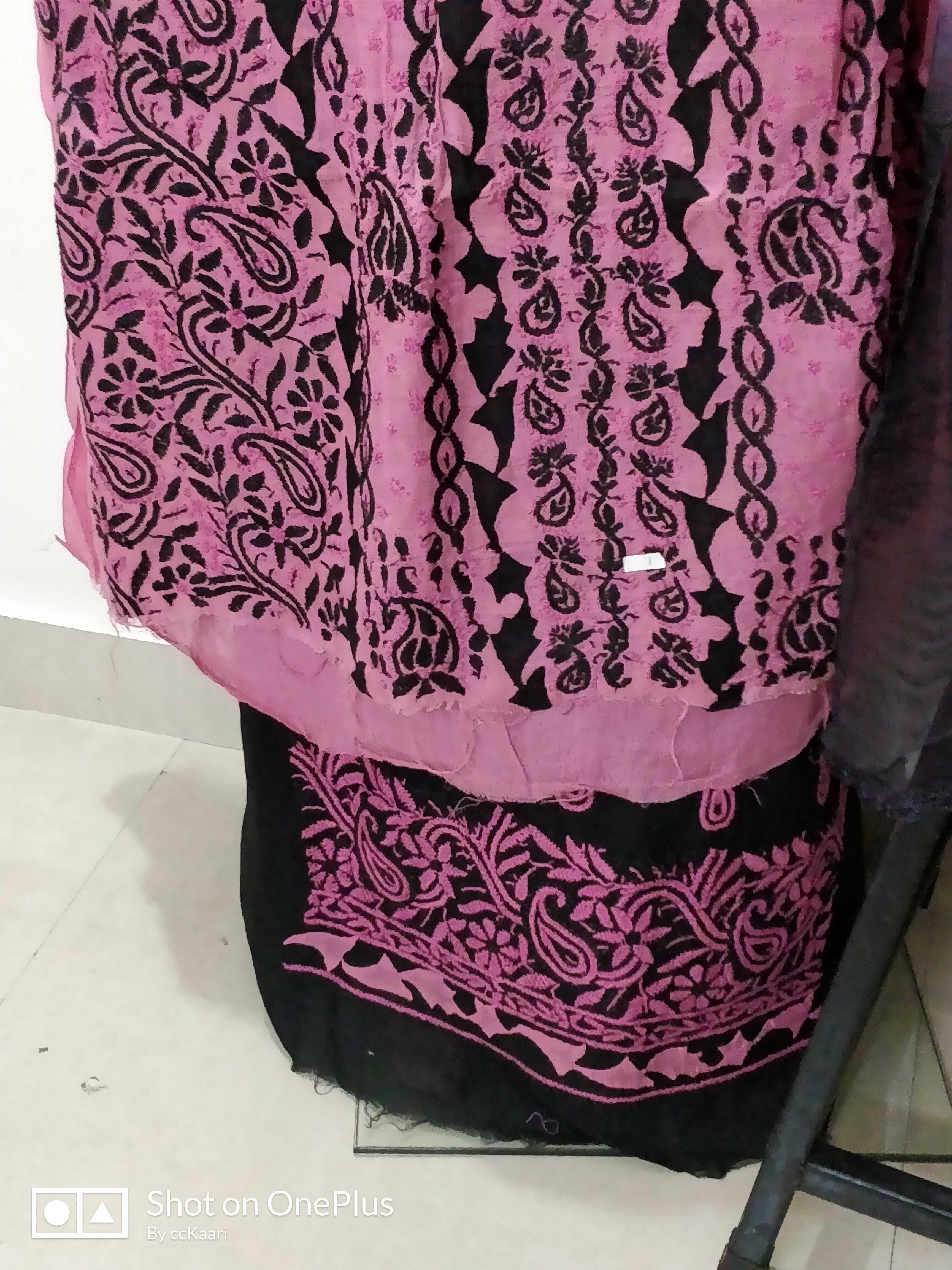 Cotton Chikankari Dress Material