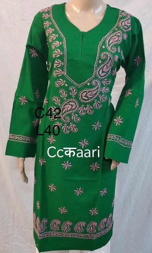 Lucknowi cotton kurti || Cot66