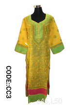 Lucknowi silk and cotton mix Kurti || C456 (cc3)
