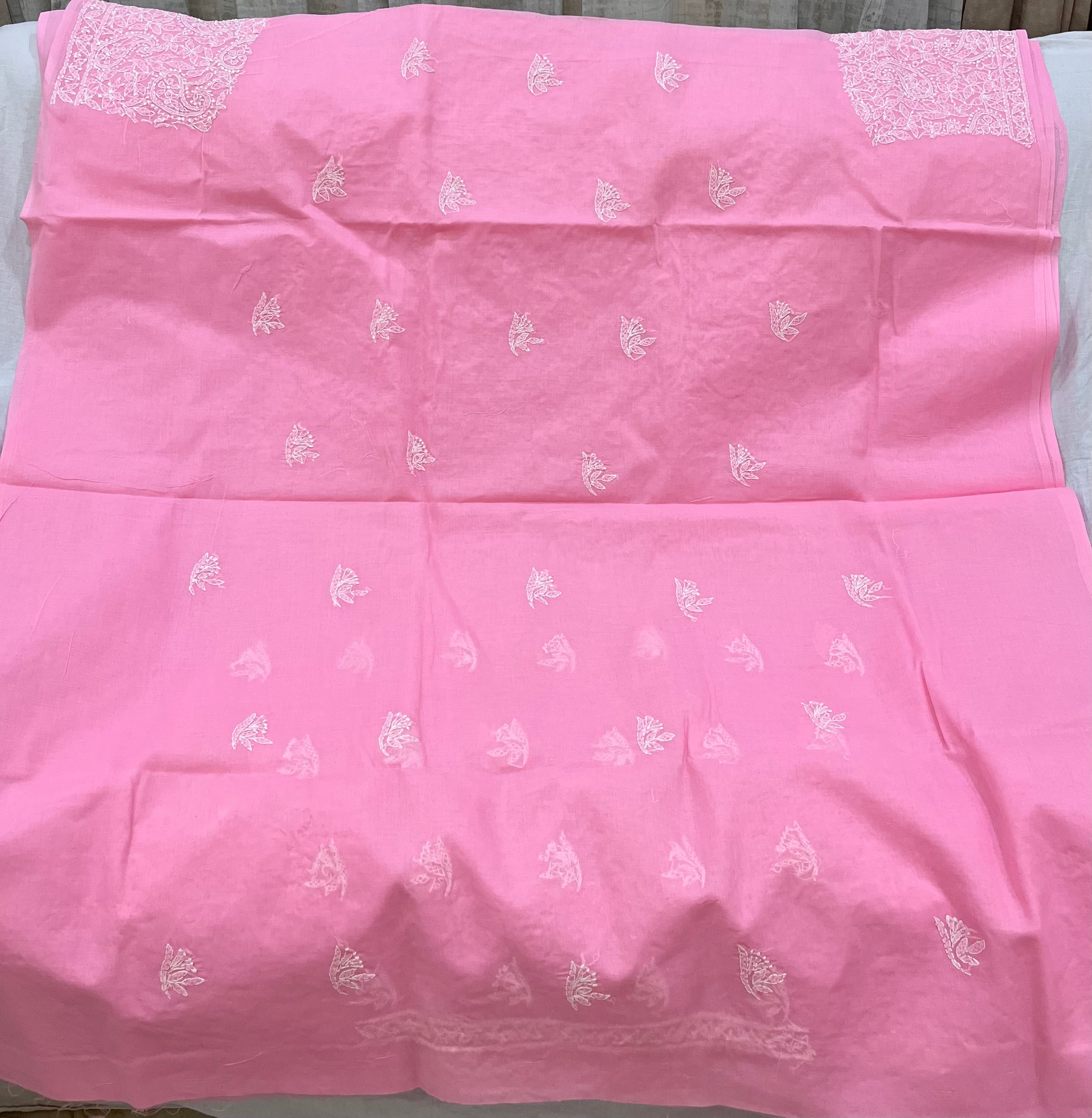 Cotton Chikankari dress material