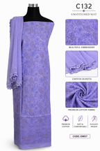 Cotton Chikankari Dress Material