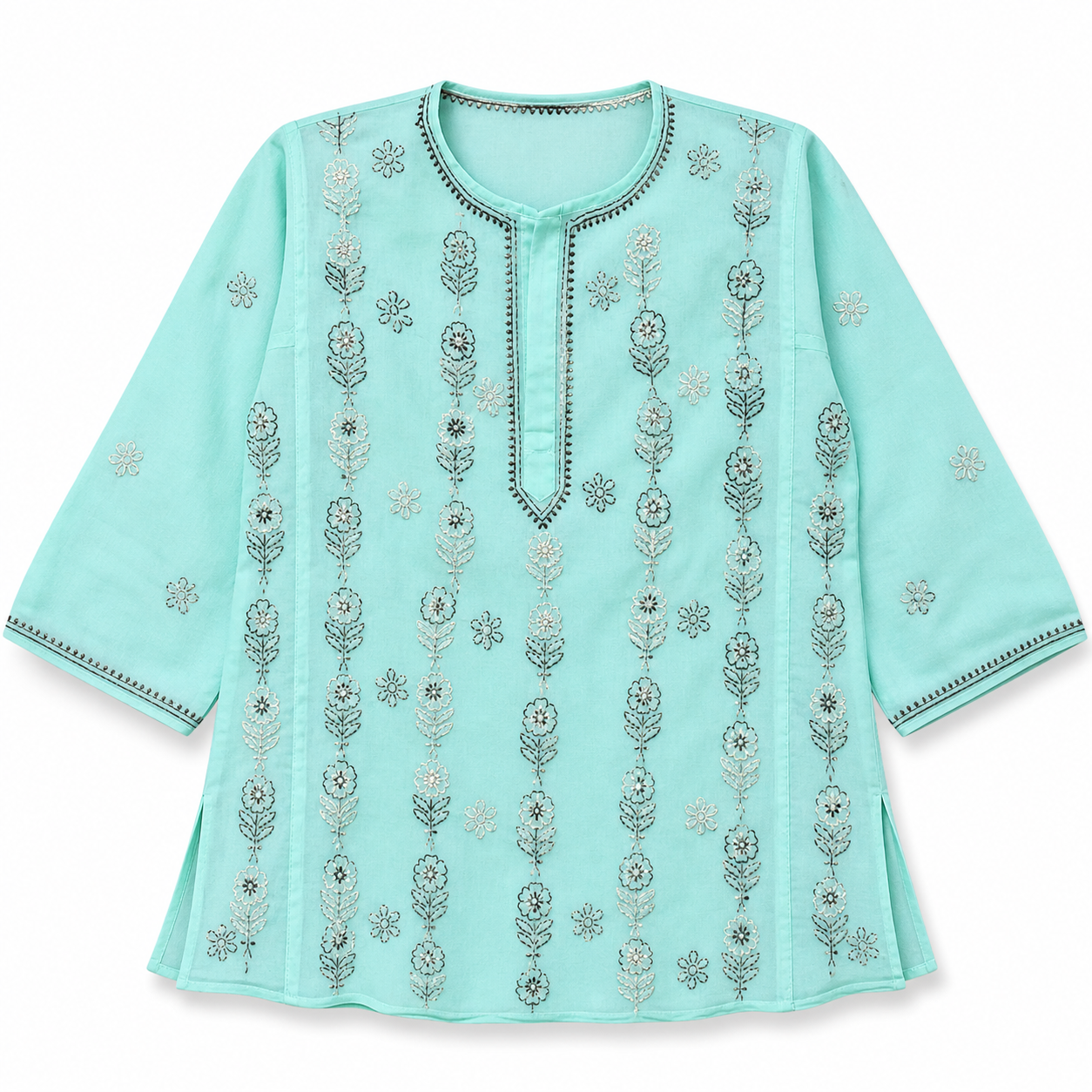 Lucknowi georgette short top || LGST016