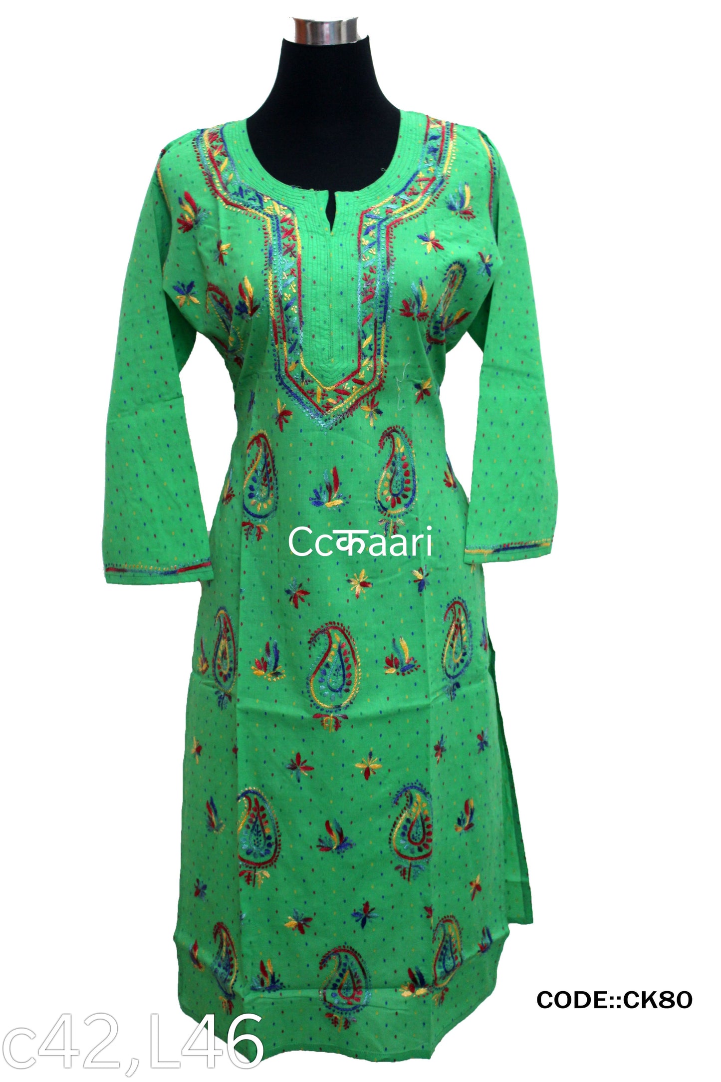 Lucknowi cotton kurti || Cot68 (ck80)