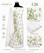 Cotton Chikankari dress material