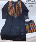 Lucknowi cotton kurti || C274,275