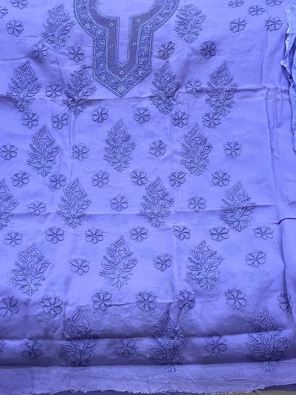 Cotton Chikankari dress material