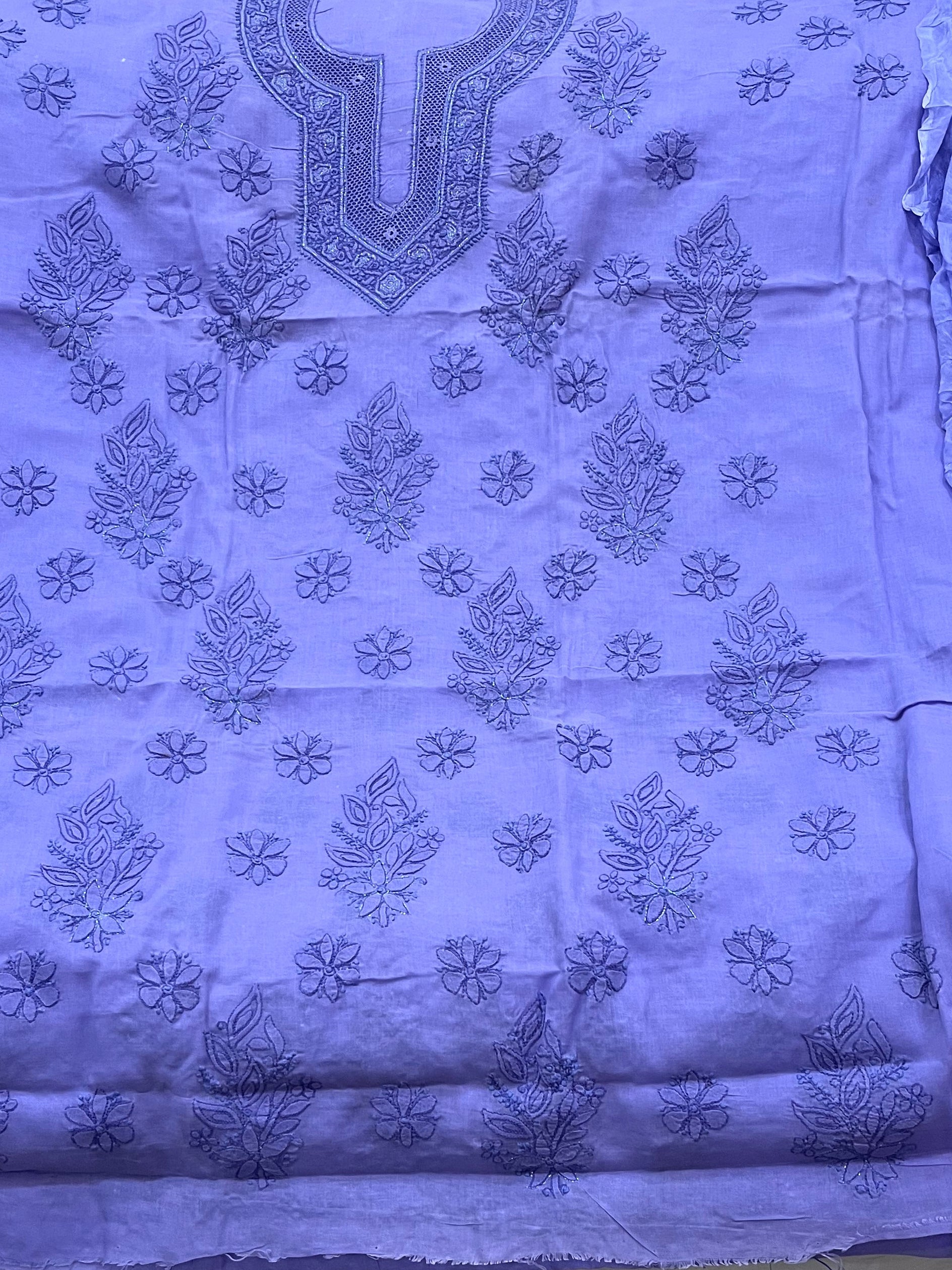 Cotton Chikankari dress material