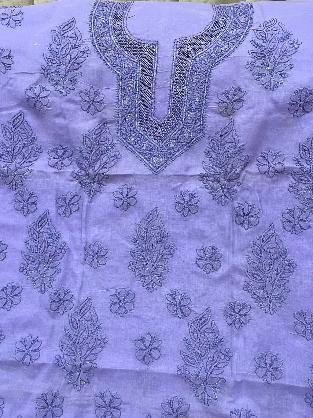 Cotton Chikankari dress material