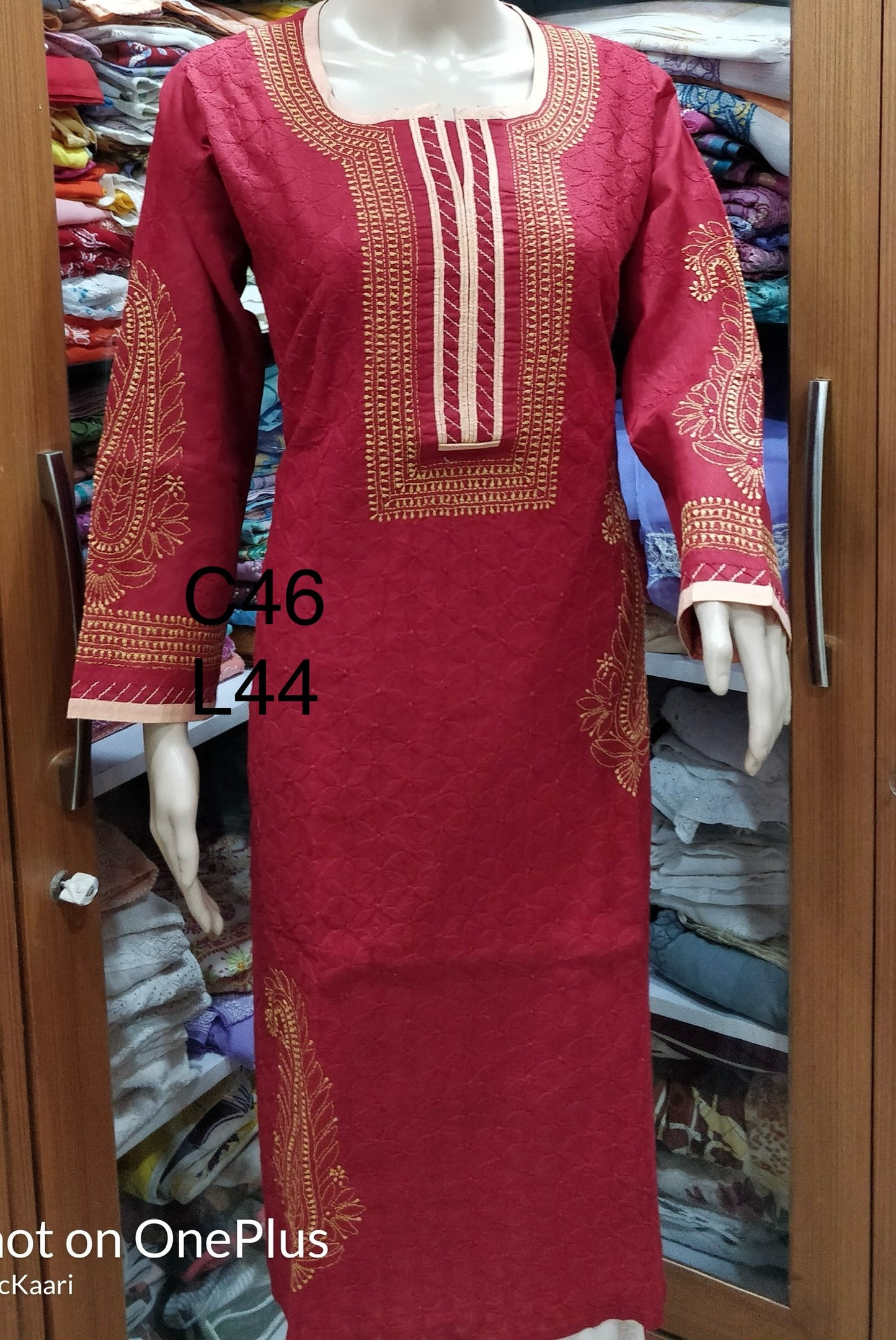 Lucknowi cotton kurti || Cot92