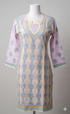 Lucknowi cotton kurti || Cot3